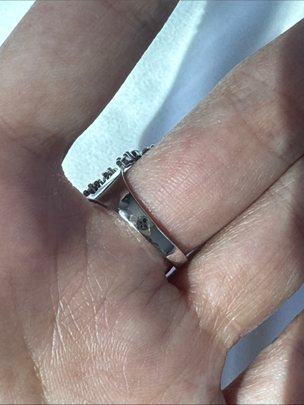 Crystal Leaf Wrap Ring - Silver Sparkle - Picture 6 of 6